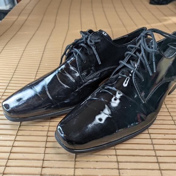 Calvin Klein "Brodie" Men's sz 10E (wide) Formal, Wedding, Prom, Tuxedo Dress Sh - Picture 3 of 9